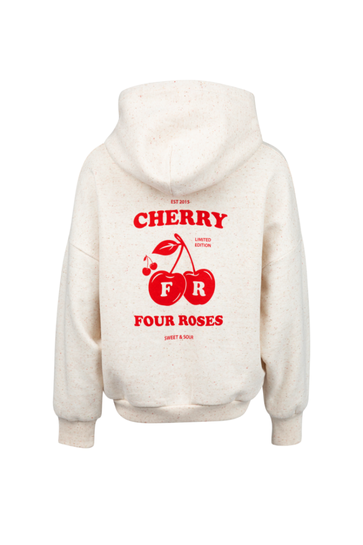 HOODIE SWEAT CHERRY ECRU MULTI