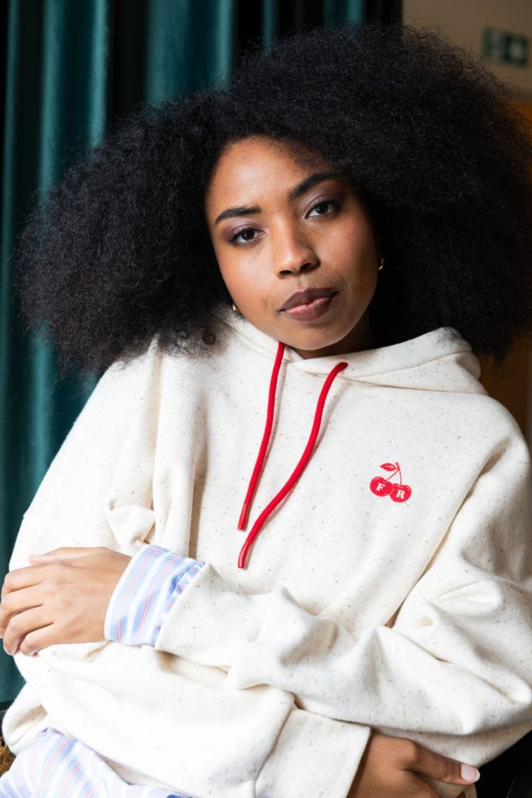 HOODIE SWEAT CHERRY ECRU MULTI