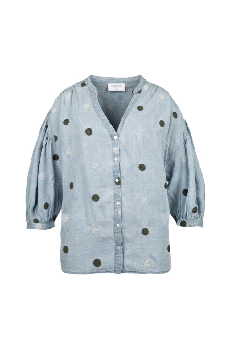POLKA DOTS LTBLUE