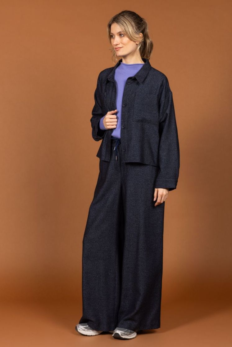 ELASTIC WAIST JEANSBLUE