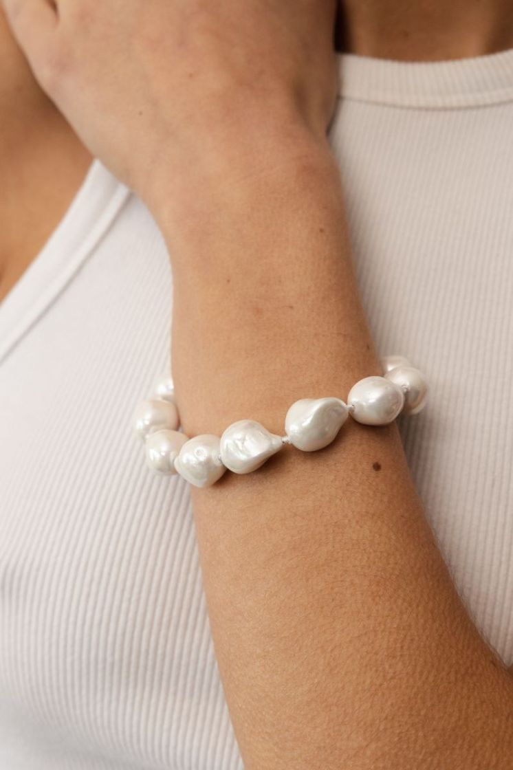 AUDREY PEARL CHAIN MIX BRACELE PEARL