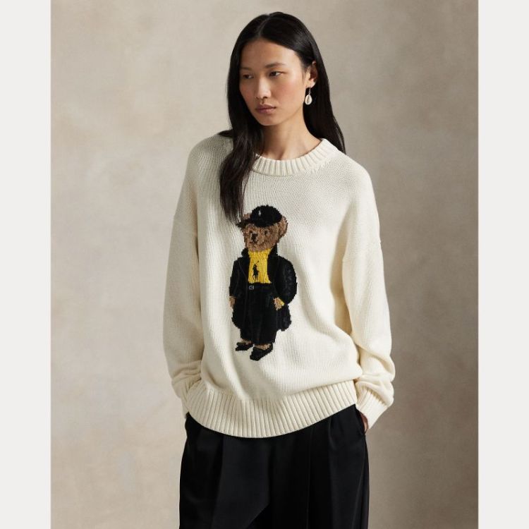 BEAR KNIT PULL IVORY