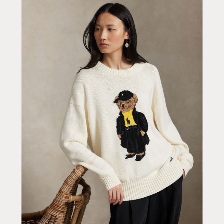 BEAR KNIT PULL IVORY