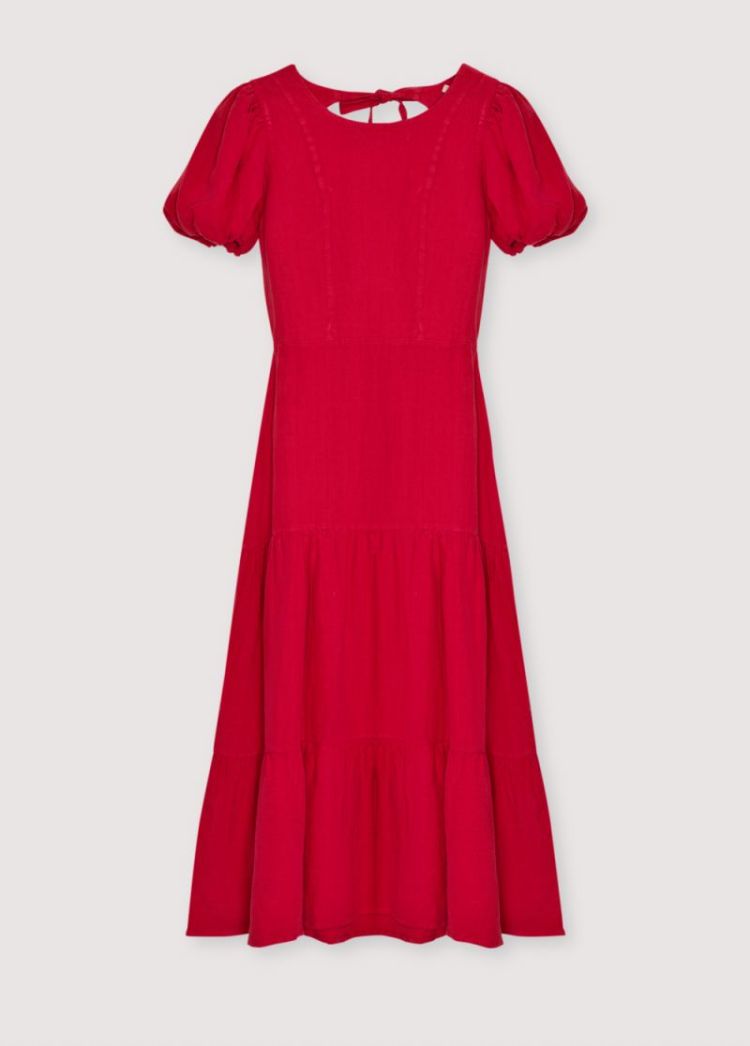 LINEN LONG TULIP RED