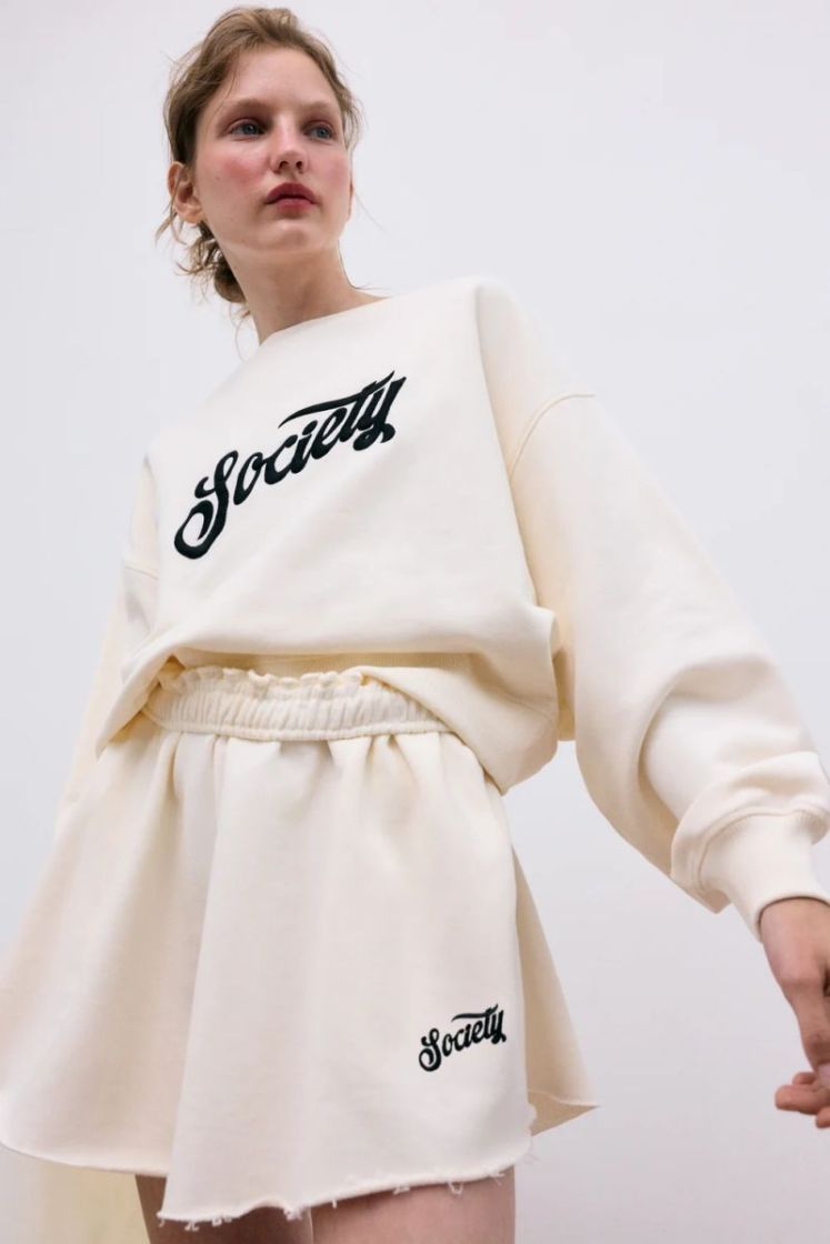 SWEATSHORT ECRU
