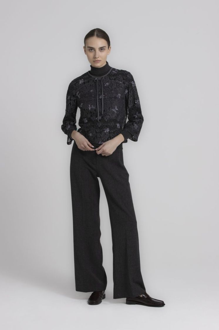 LACE TOP 2764 GRAPHITE
