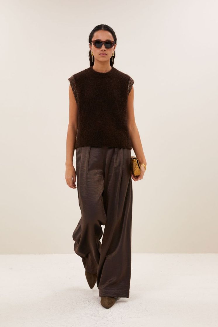 WIDE LEG 725 DEEP BROWN