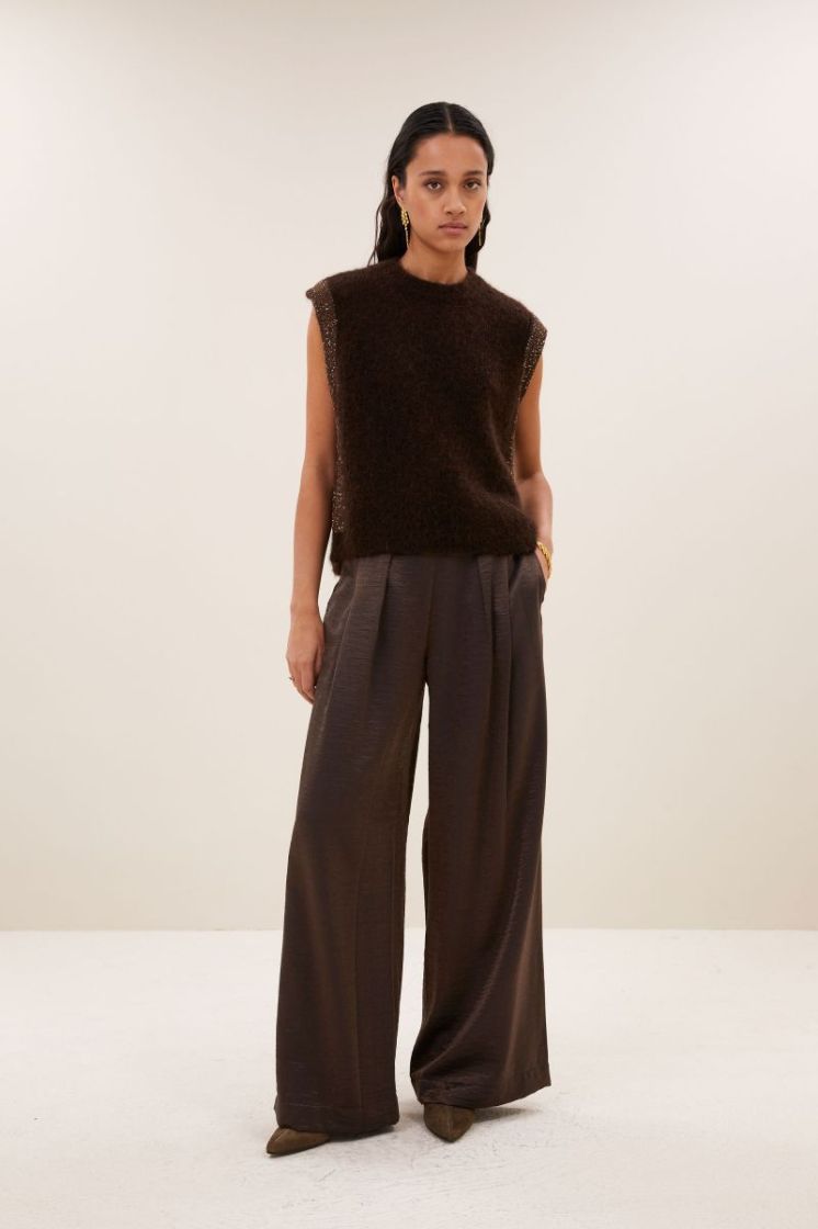 WIDE LEG 725 DEEP BROWN