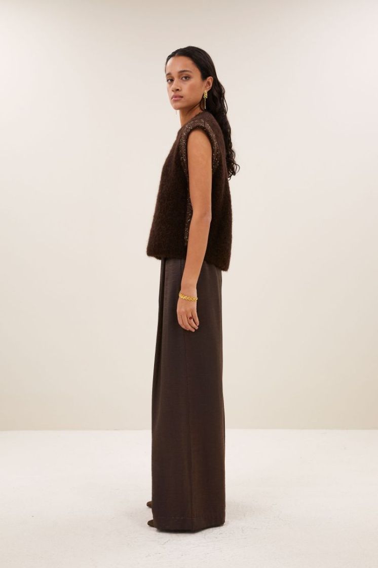 WIDE LEG 725 DEEP BROWN