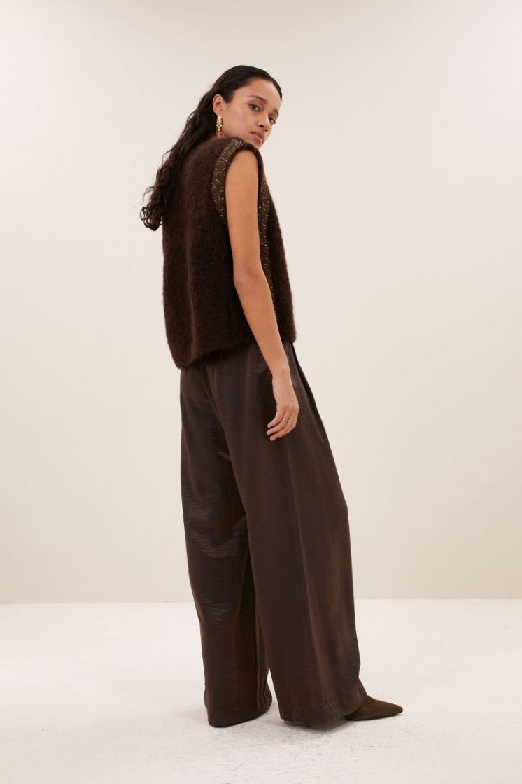 WIDE LEG 725 DEEP BROWN