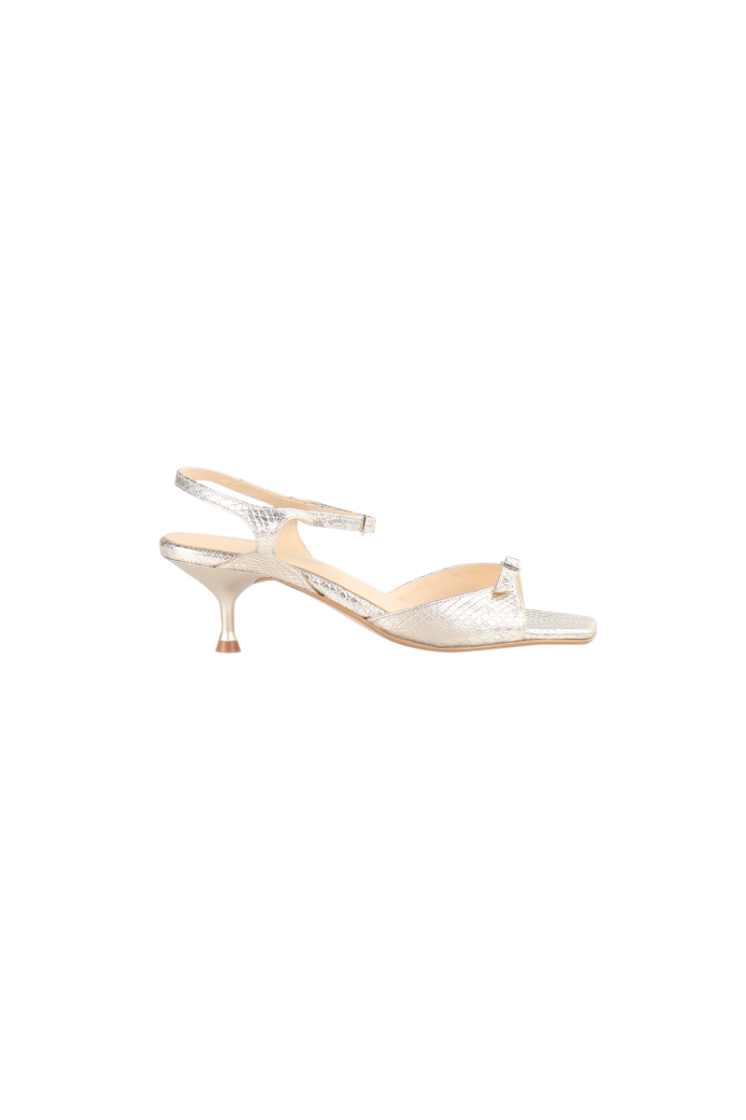 LOW HEEL GOLD PYTHON