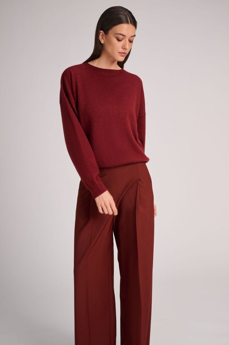 COOLWOOL WIDE LEG RUST