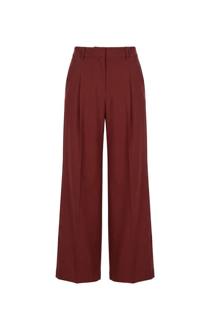 COOLWOOL WIDE LEG RUST
