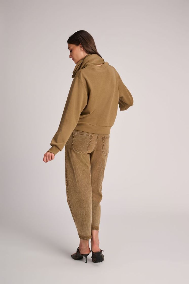 BARREL FIT OLIVE WASHED