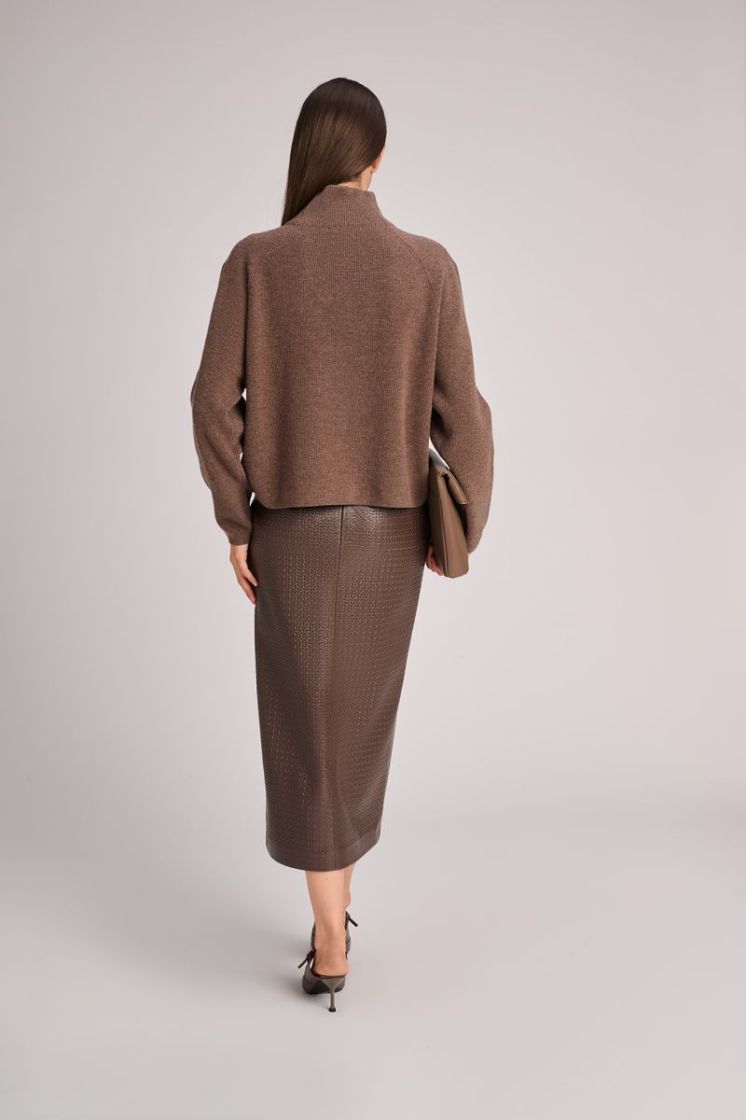 BOLD KNIT TURTLENECK VISON   