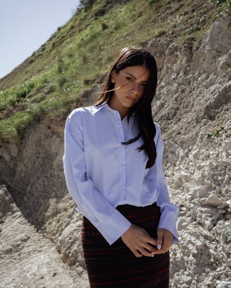 POPLIN SHIRT SKY