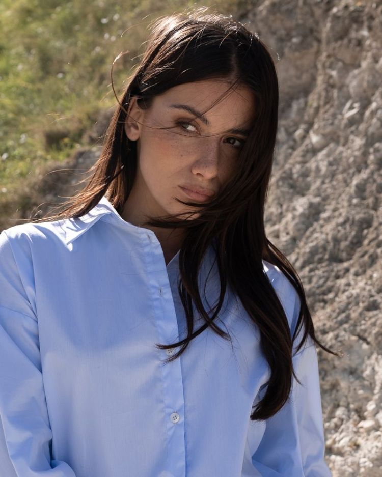 POPLIN SHIRT SKY