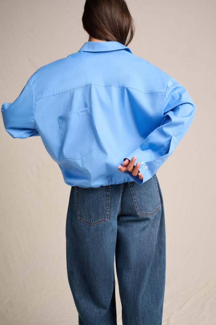 POPLIN SHIRT BLUE