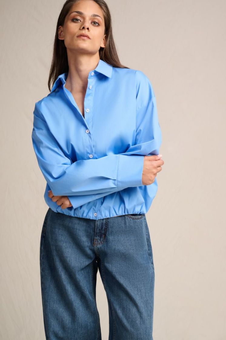POPLIN SHIRT BLUE