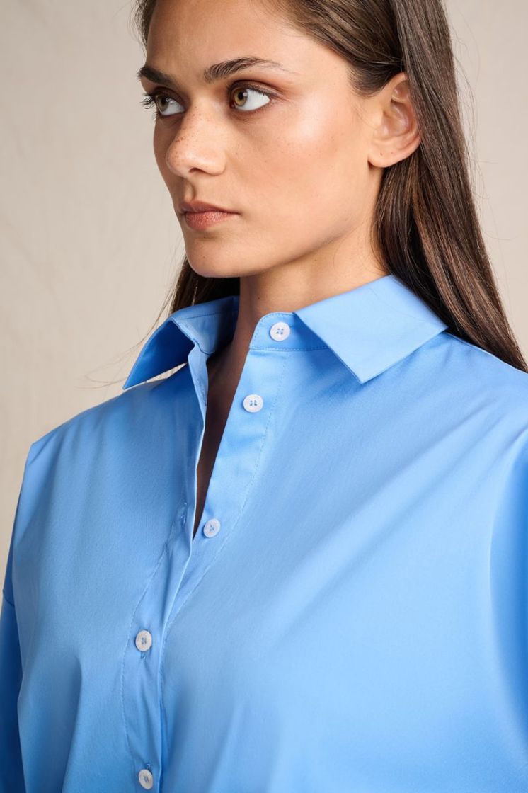 POPLIN SHIRT BLUE