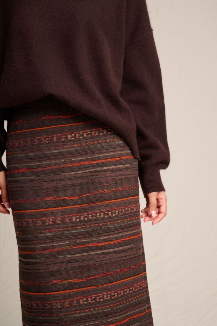 WOVEN SKIRT COCOA