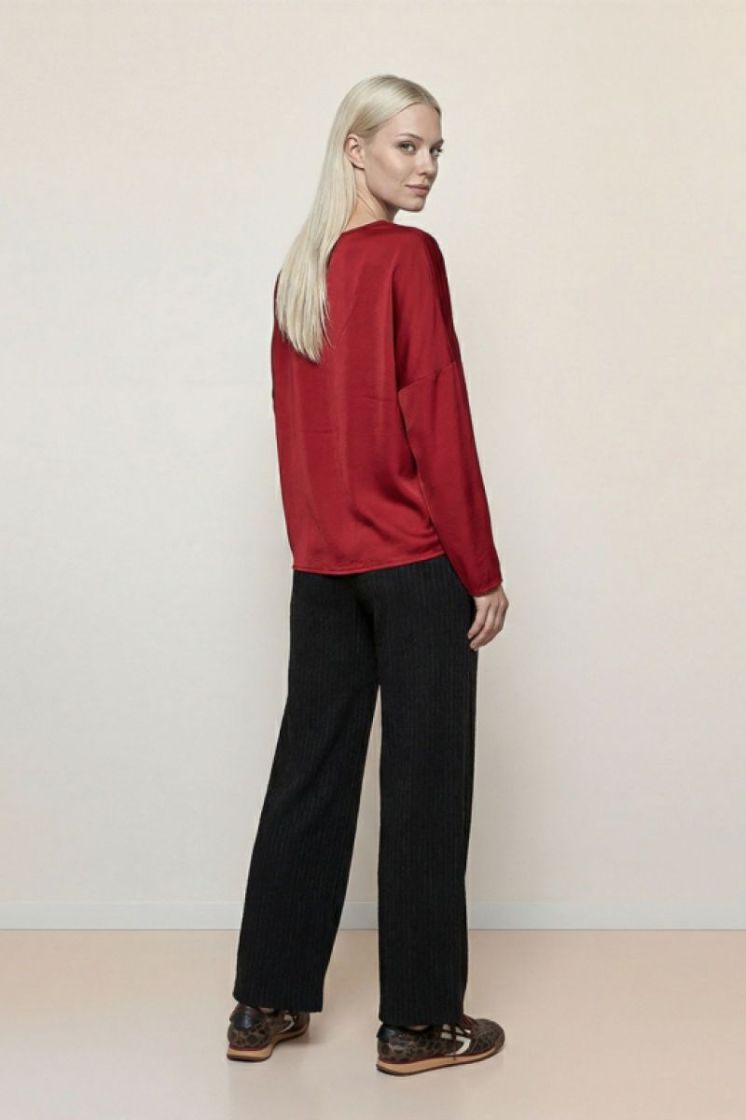 VISC SATIN ELASTAN 28 DARK RED