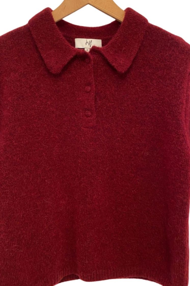 ALPACA MERINO WOOL POLY 28 DARK RED