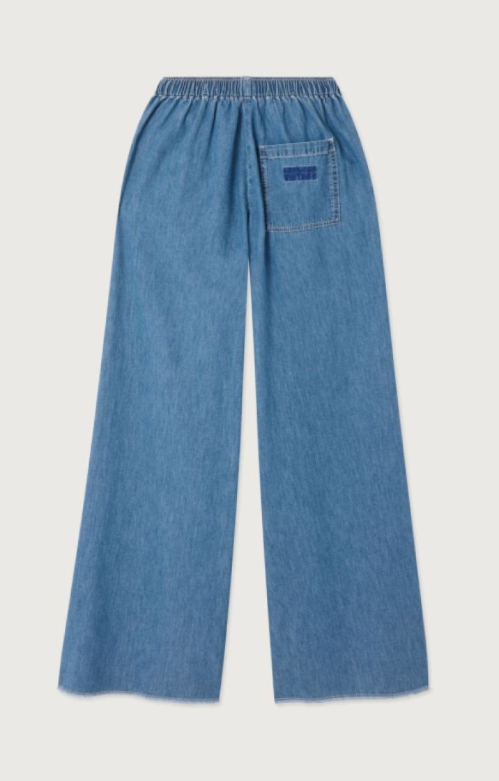 TENCEL ELASTIC WAIST MEDIUM BLUE