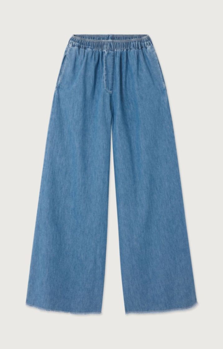 TENCEL ELASTIC WAIST MEDIUM BLUE