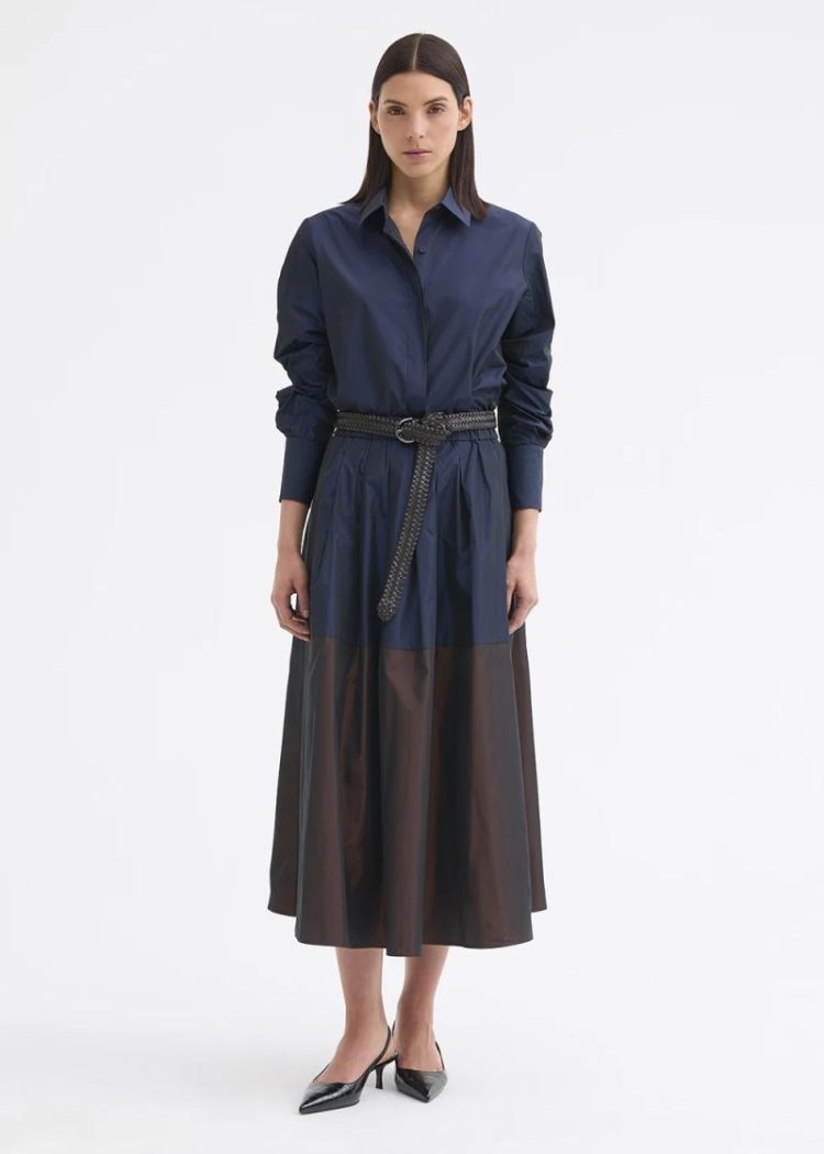 9536 TAFTA BICOLOR  352-317 NAVY/BR