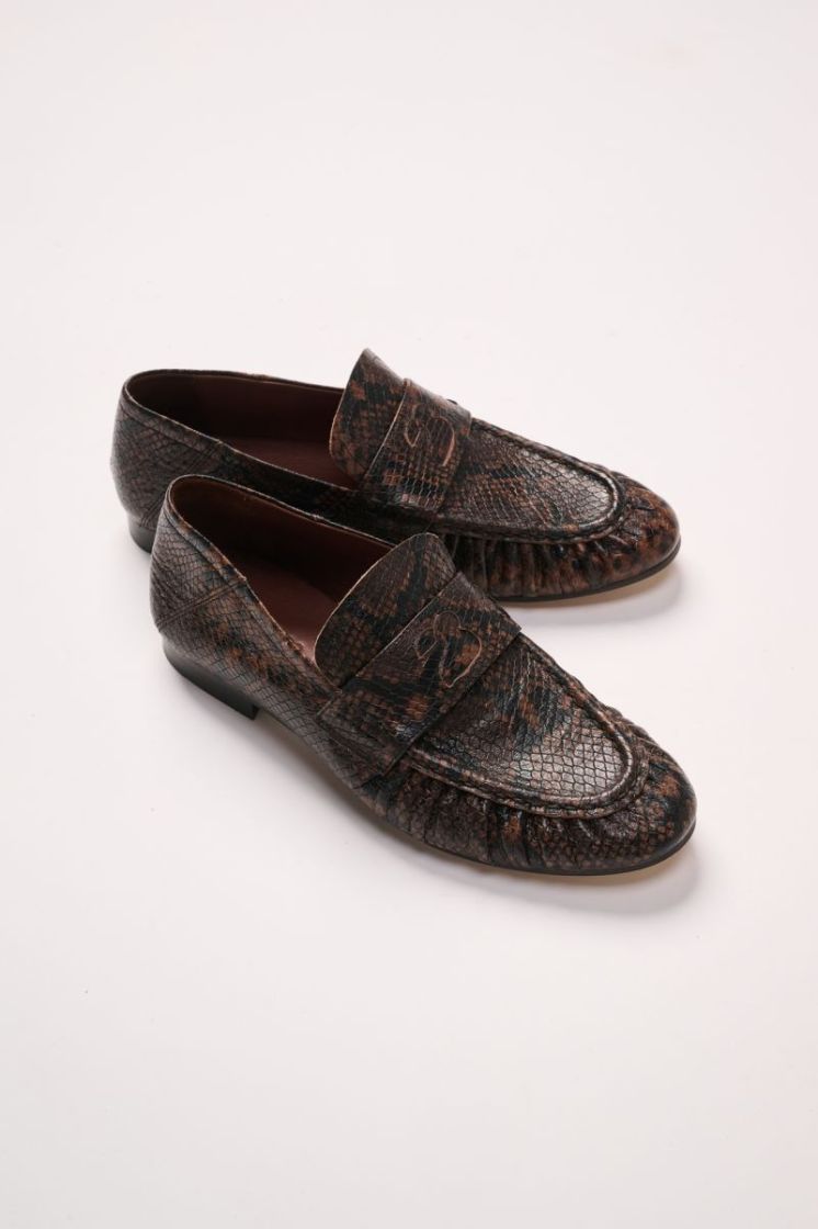 MOCASSIN PYTHON CHOCOLAT PYTHON