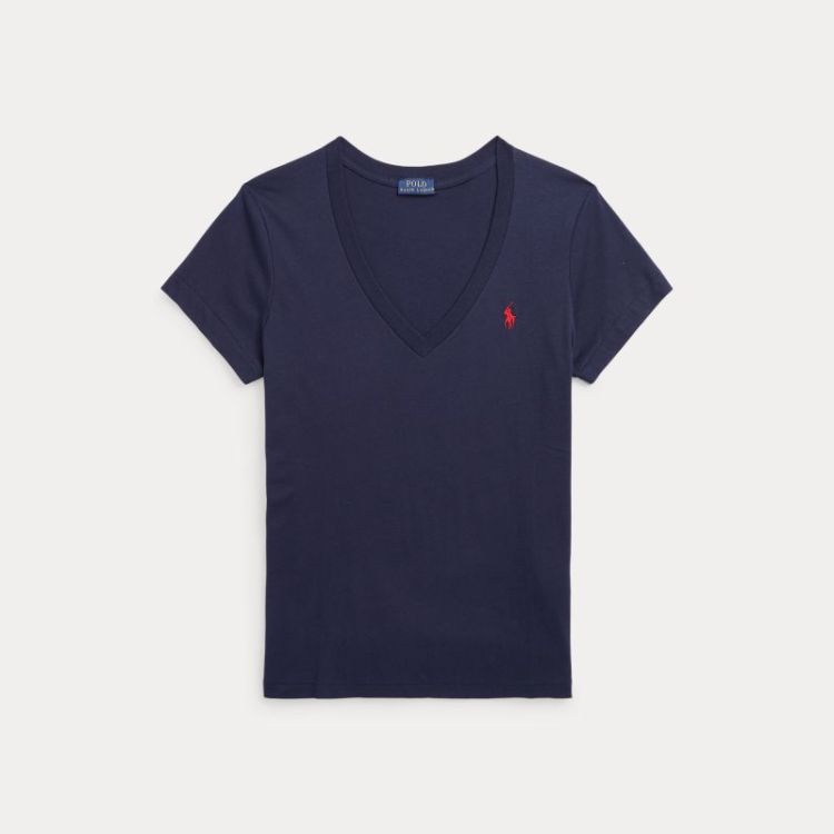 KNIT TSHIRT V NECK NAVY