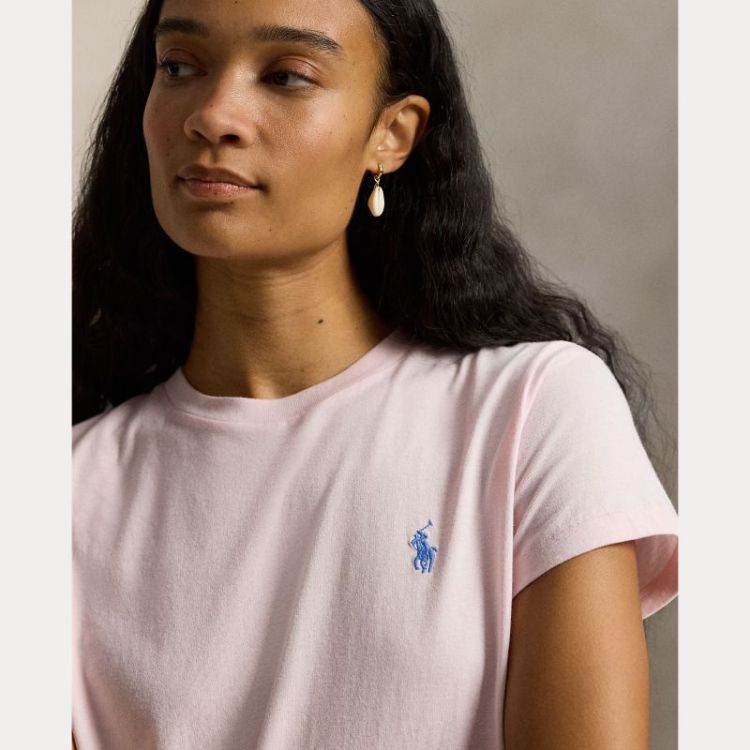 CLASSIC FIT COTON JERSEY TS REBUY PINK