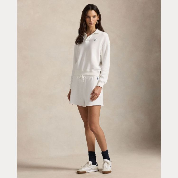 LTWEIGHT FLEECE SHORT WHITE