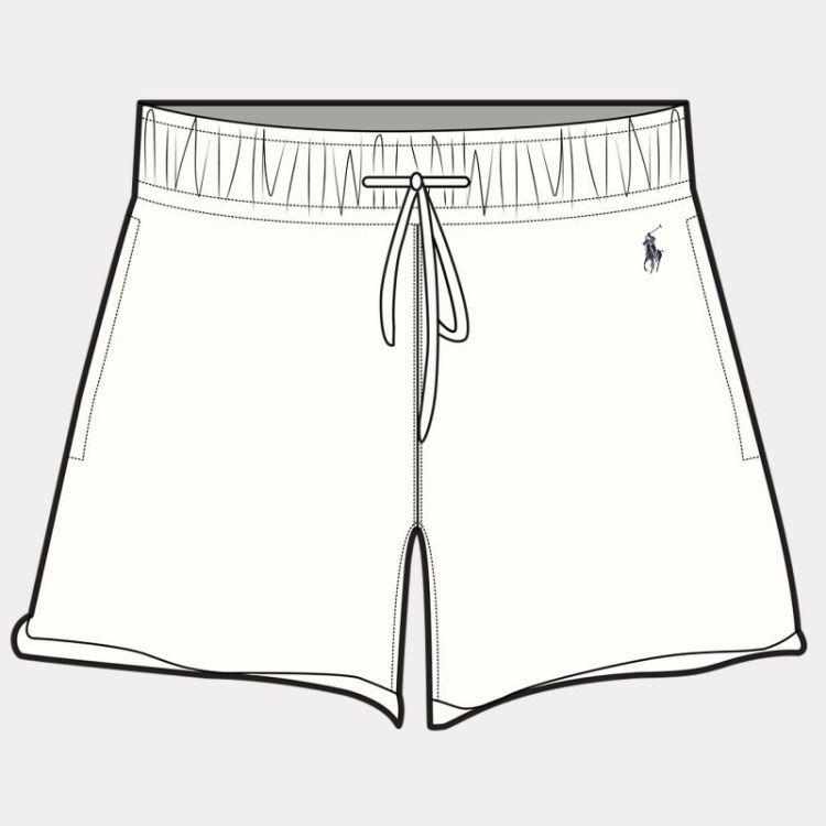 LTWEIGHT FLEECE SHORT WHITE