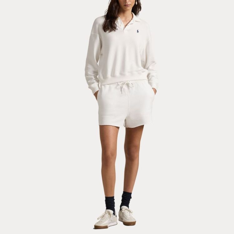 LTWEIGHT FLEECE SHORT WHITE
