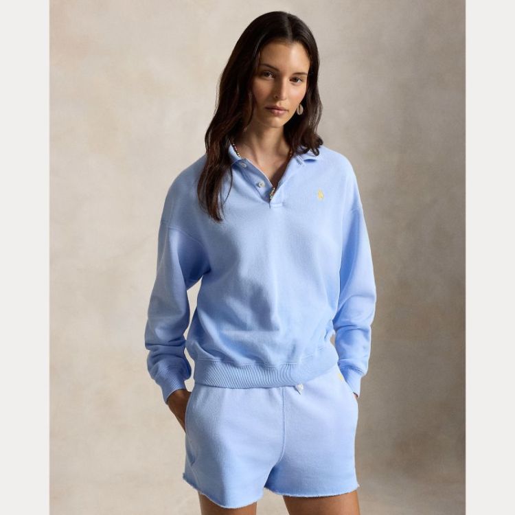 LIGHTWEIGHT FLEECE LONG-SLEEVE BABY BLUE