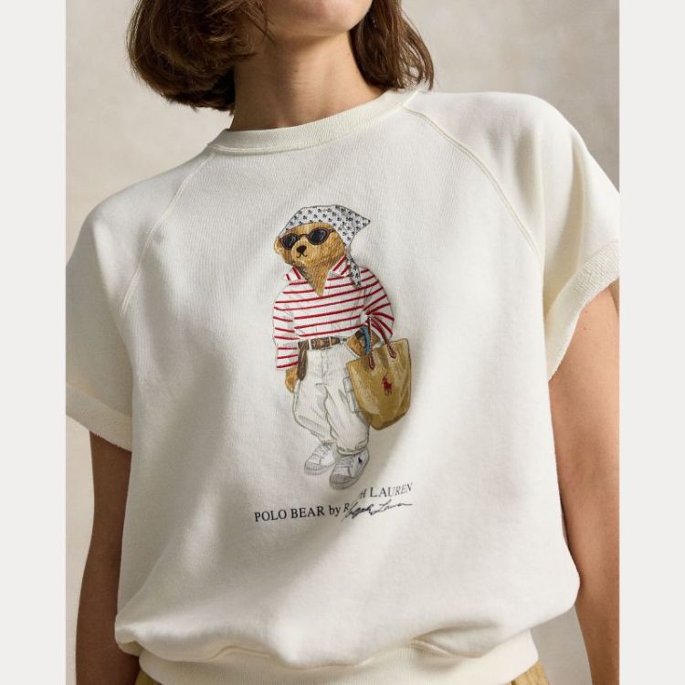 POLO BEAR FLEECE SHORT-SLEEVE  WARM WHITE