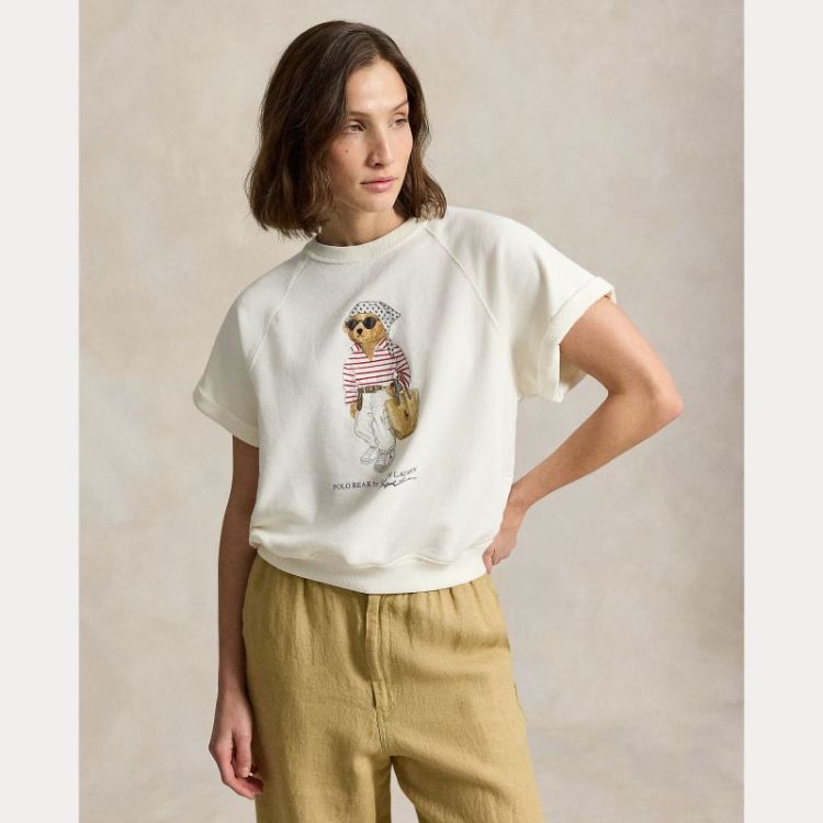 POLO BEAR FLEECE SHORT-SLEEVE  WARM WHITE