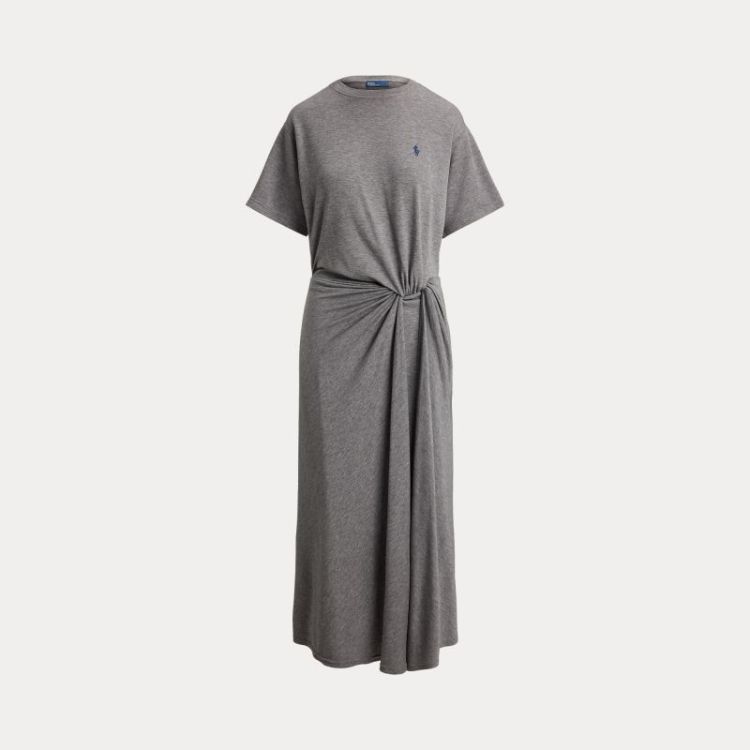 KNIT TSHIRT DRESS GREY HEATHER AS