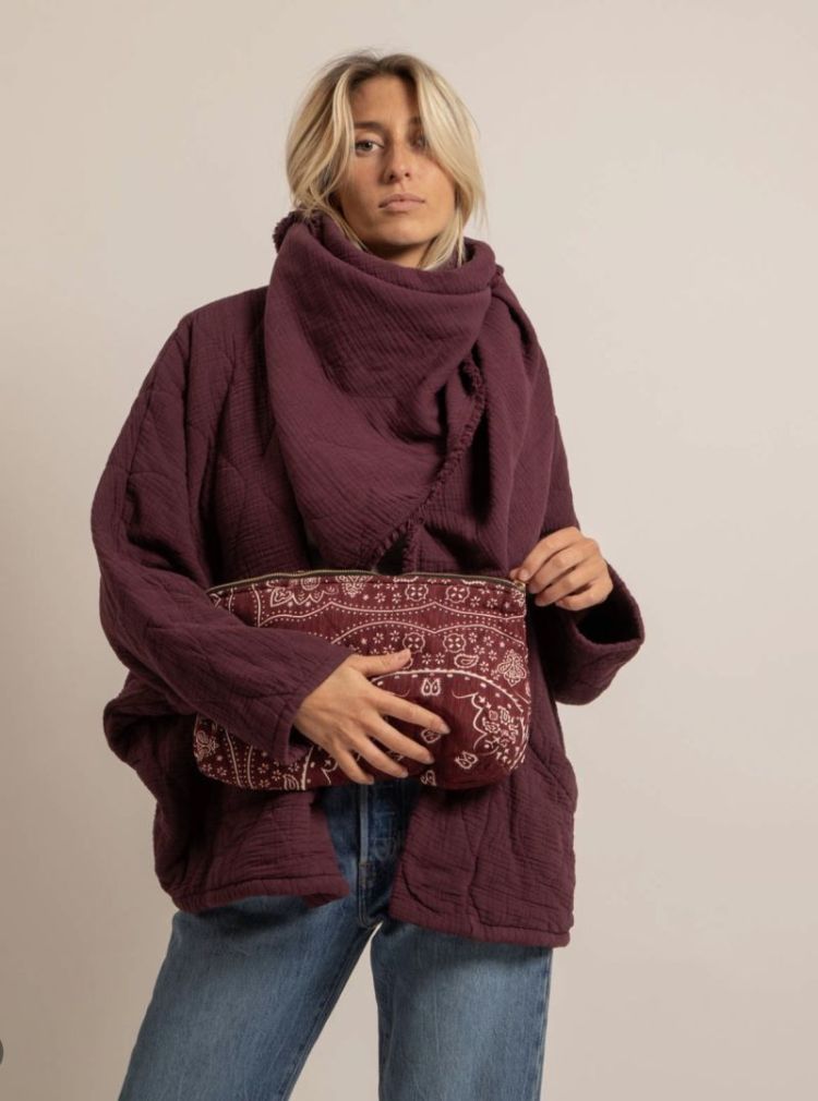VOILE DE COTON BORDEAUX