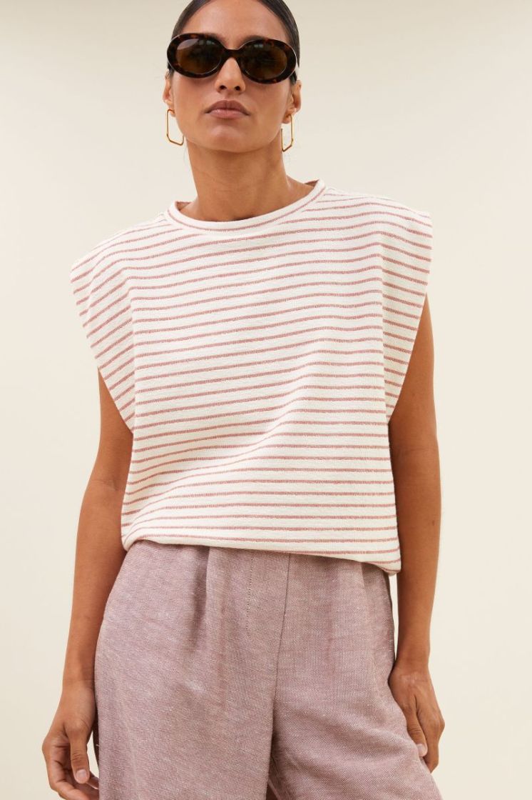 STRIPE SUNSET ROSE STR