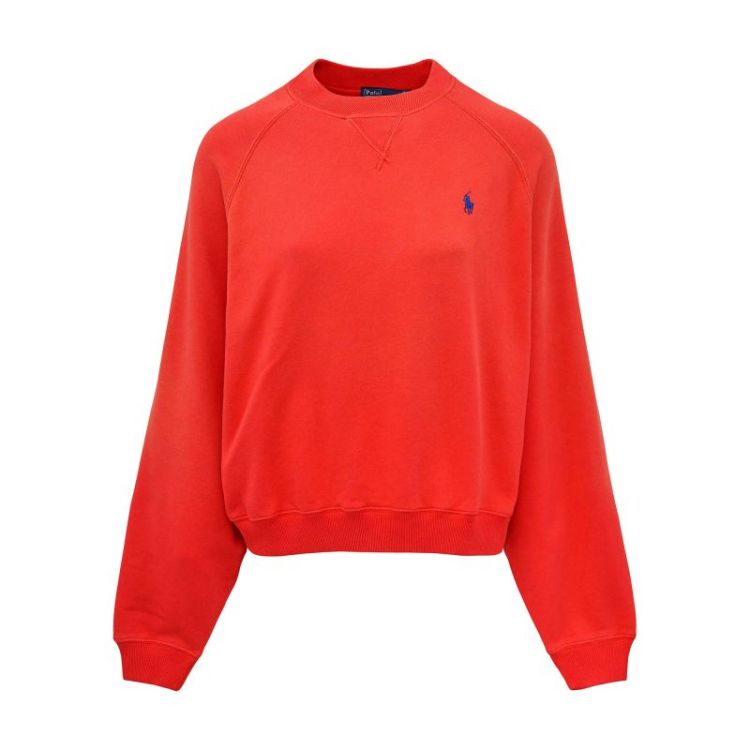 LIGHTWEIGHT FLEECE CREWNECK BRIGHT HIBISCUS