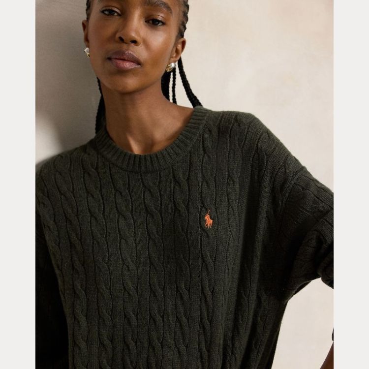 KNITTED DRESS OLIVE UMBER HEA