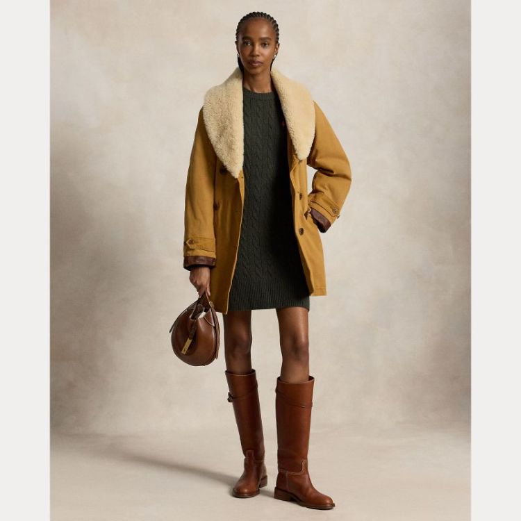 KNITTED DRESS OLIVE UMBER HEA
