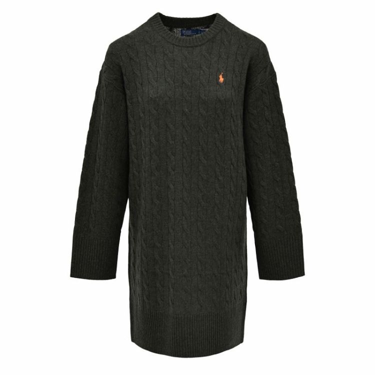 KNITTED DRESS OLIVE UMBER HEA