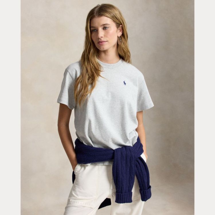 LOGO COTON JERSEY TSHIRT SS CN GREY ASH HEATHE
