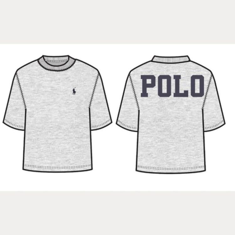 LOGO COTON JERSEY TSHIRT SS CN GREY ASH HEATHE