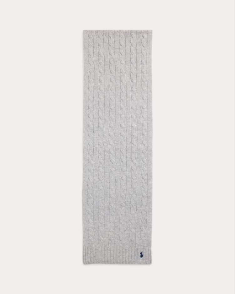 CASHMERE SCARF OBLONG 004 SOFT GREY