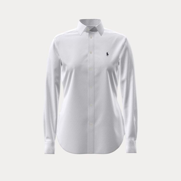 LS BUTTON FRONT SHIRT WHITE